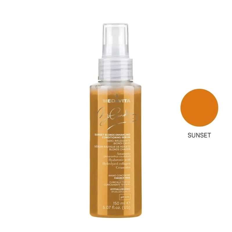 Medavita Blondie Sunset Blonde Enhancing Conditioning Serum 150ml - Siero Riflessante per Capelli Biondi Caldi