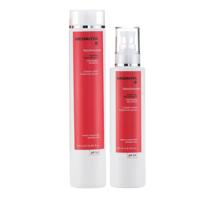Medavita Hairchitecture Set Shampoo e Crema gel corporizzante - Routine per capelli fini