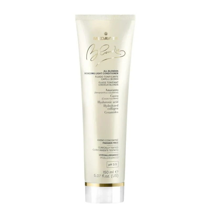 Medavita Blondie All Blondes Bonding Light Conditioner 150ml - Balsamo Corporizzante per Tutti i Capelli Biondi