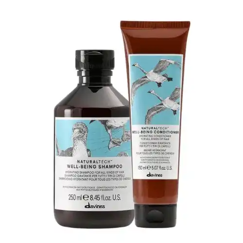 Davines Wellbeing Kit: Shampoo e Balsamo - Per Tutti i Tipi di Capelli