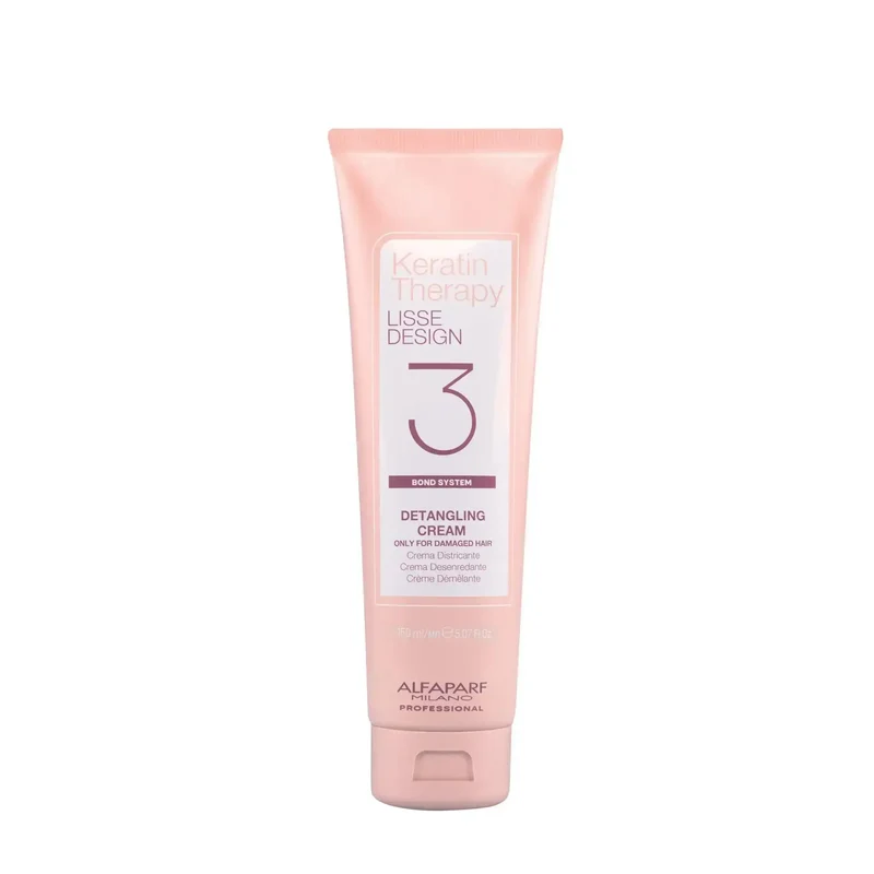 Alfaparf Keratin Therapy Lisse Design 3 Detangling Cream 150ml - Crema Districante per Trattamento Lisciante