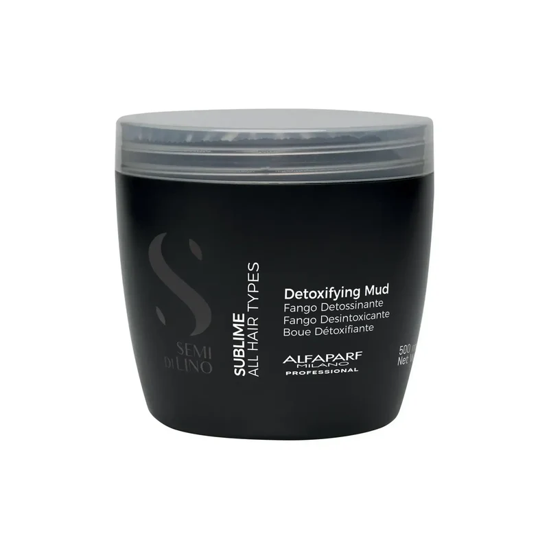 Alfaparf Milano Semi di Lino Sublime Detoxifying Mud 500ml - Fango Detossinante per Tutti i Tipi di Capelli
