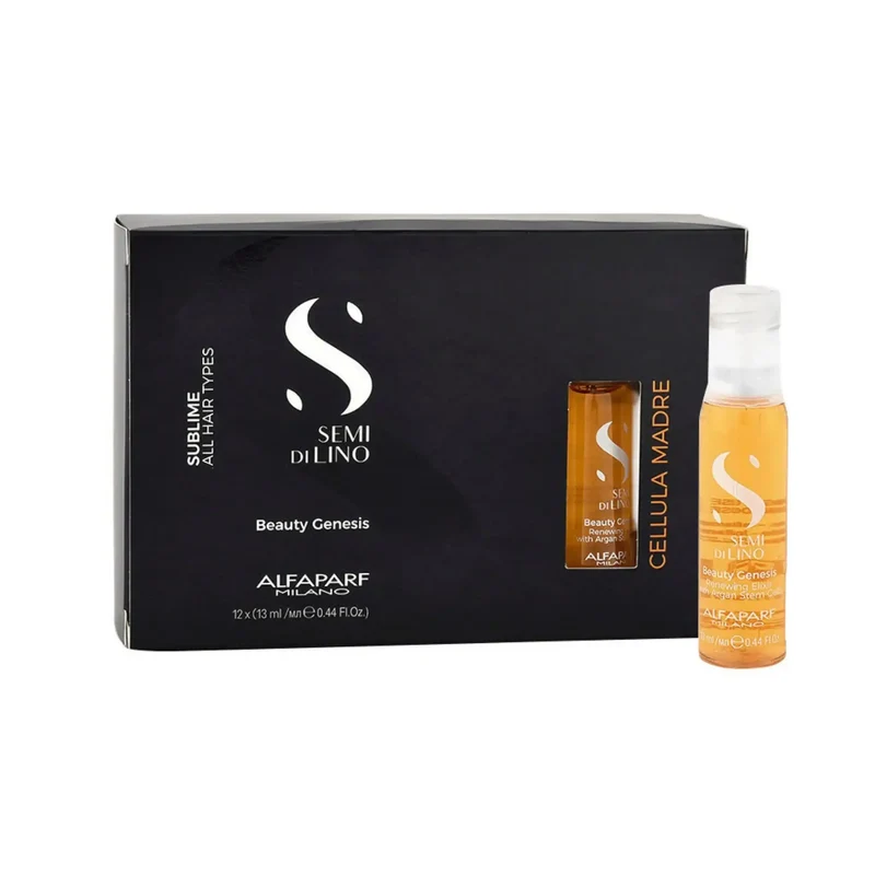 Alfaparf Milano Semi Di Lino Sublime Cellula Madre Beauty Genesis 12x13ml - Elisir Rinnovante