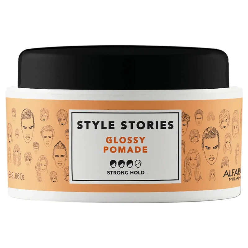 Alfaparf Style Stories Glossy Pomade 100 ml - Pomata in Cera per Capelli Brillanti