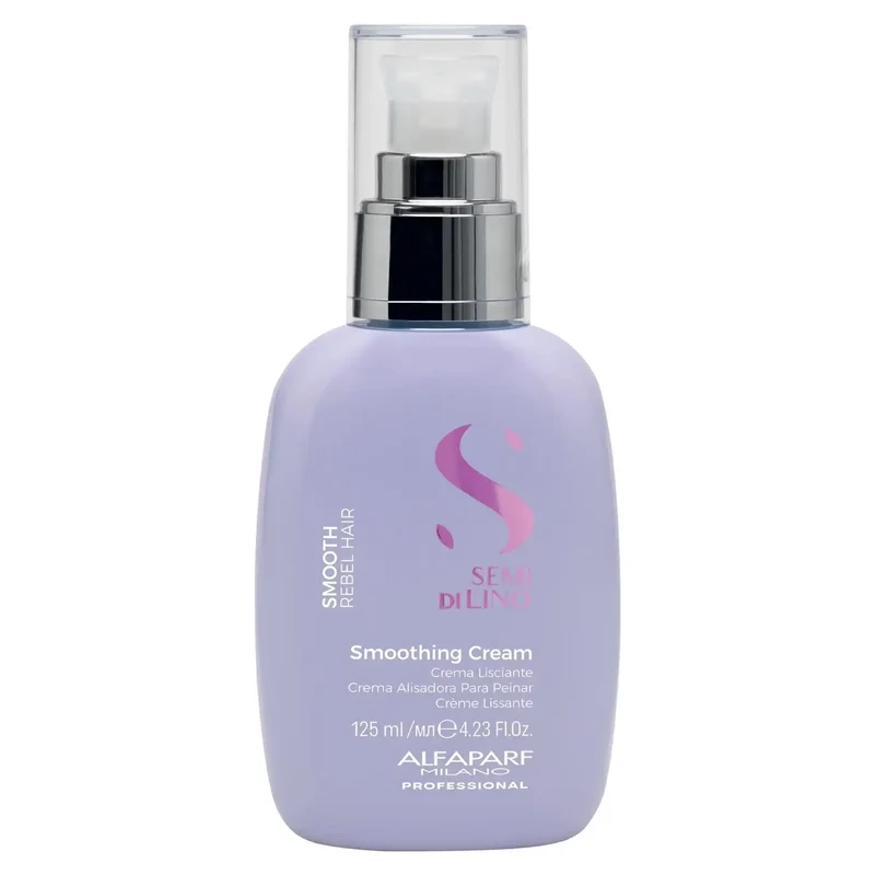 Alfaparf Semi di Lino Smoothing Cream 125ml - Crema Lisciante per Capelli Crespi