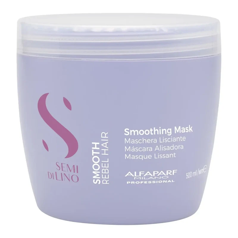 Alfaparf Semi di Lino Smoothing Mask 500ml - Maschera Lisciante per Capelli Crespi