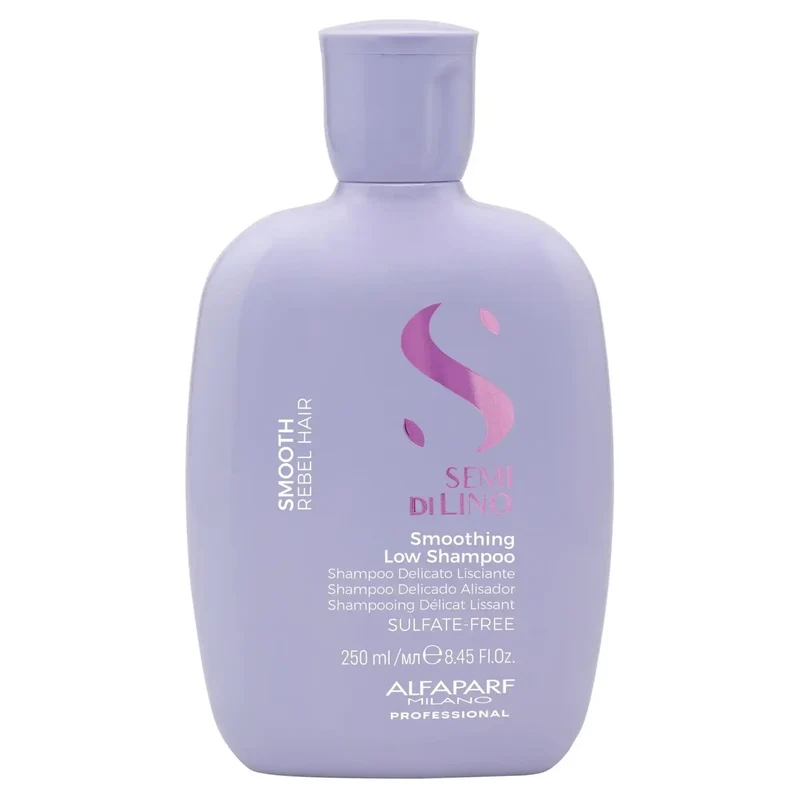 Alfaparf Semi di Lino Smoothing Low Shampoo 250ml - Shampoo Lisciante per Capelli Crespi