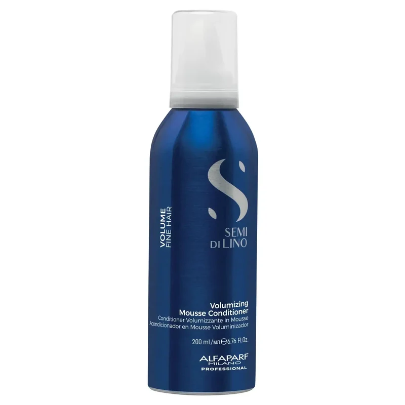 Alfaparf Semi di Lino Volumizing Mousse Conditioner 200ml - Balsamo in Mousse per Capelli Fini