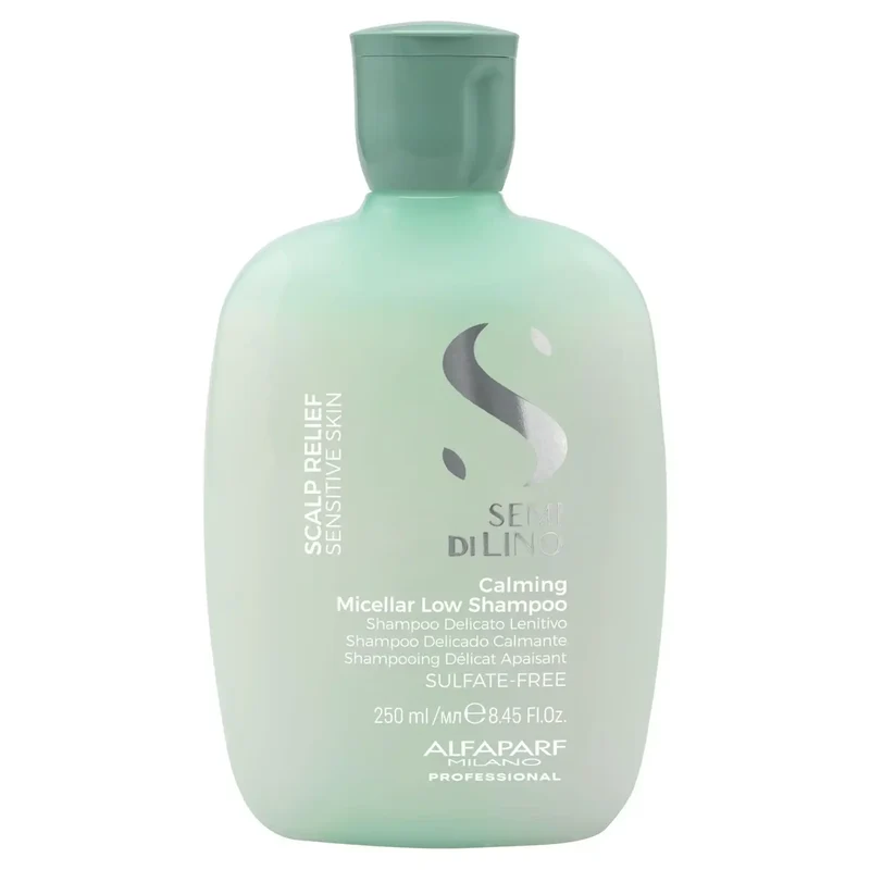 Alfaparf Semi di Lino Calming Micellar Low Shampoo 250ml - Shampoo Delicato Lenitivo per Cute e Capelli Sensibili