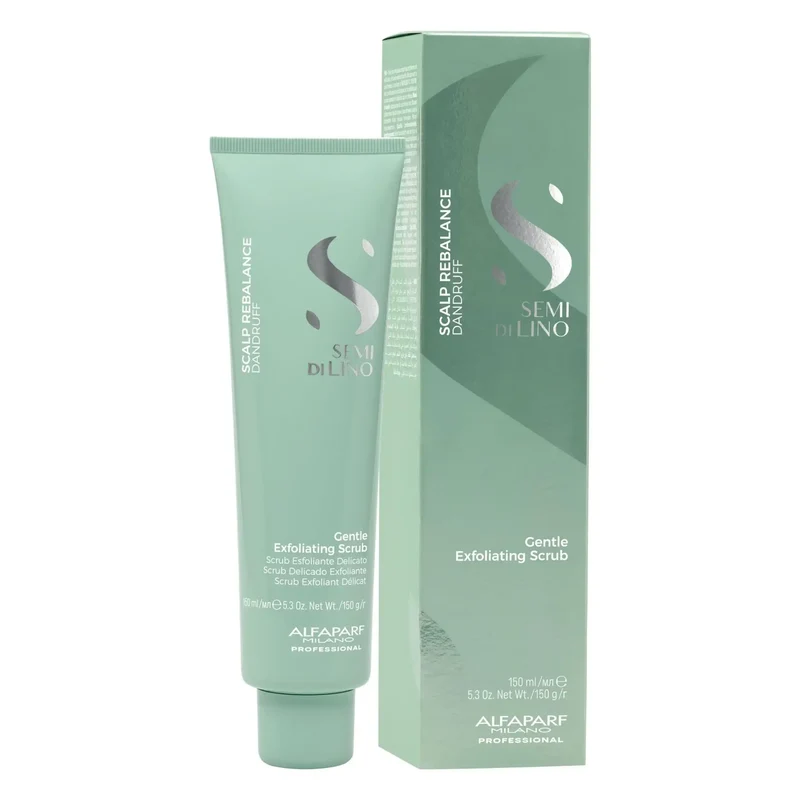 Alfaparf Semi di Lino Gentle Exfoliating Scrub 150ml - Scrub Esfoliante per Cute con Forfora