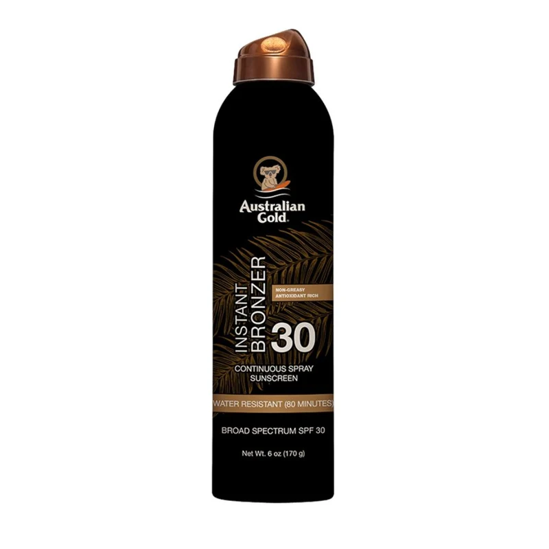 AUSTRALIAN GOLD SPRAY INSTANT BRONZER SPF30 177ML