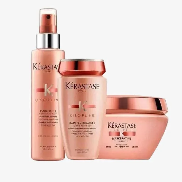 Kérastase Discipline Anticrespo Completo Kit – Shampoo, Maschera e Fluidissime