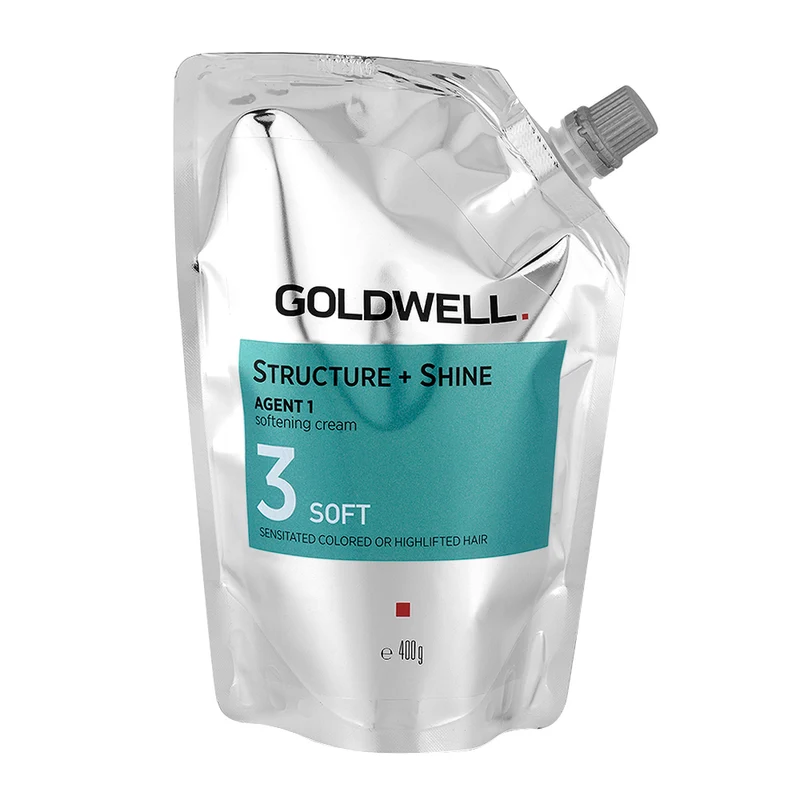 Goldwell Structure + Shine Agent 1 Softening Cream 3 Soft 400gr - stiratura capelli sensibili colorati