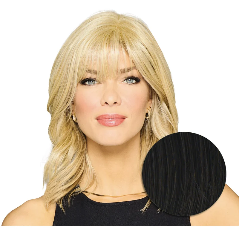 Hairdo Topper Stylish Wave R2 Nero - toupet con onde