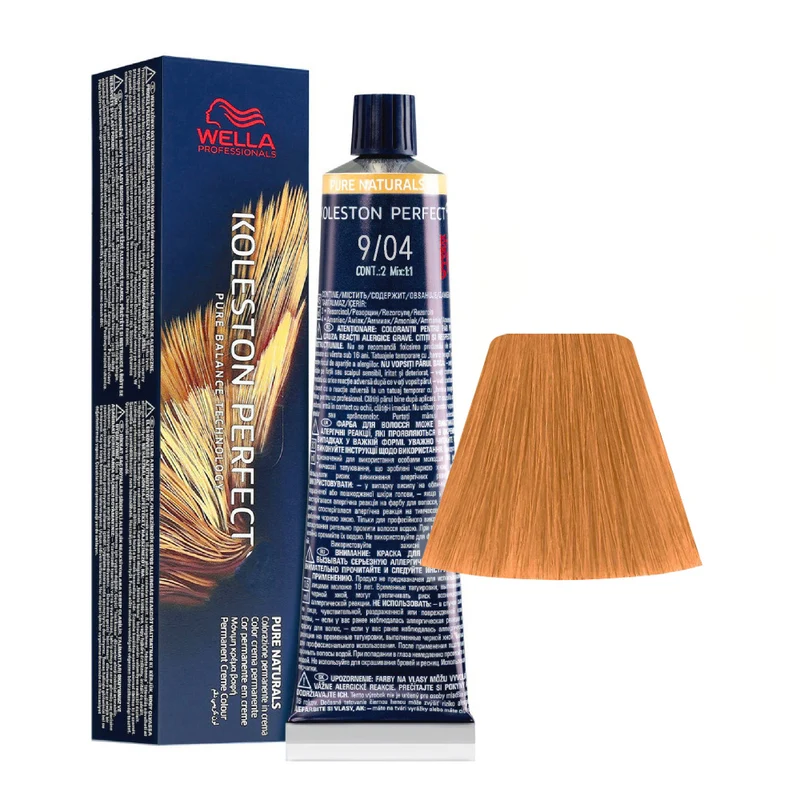 Wella Koleston Perfect Me+ Pure Naturals 9/04 Biondo Chiarissimo Naturale Ramato 60ml - colorazione permanente