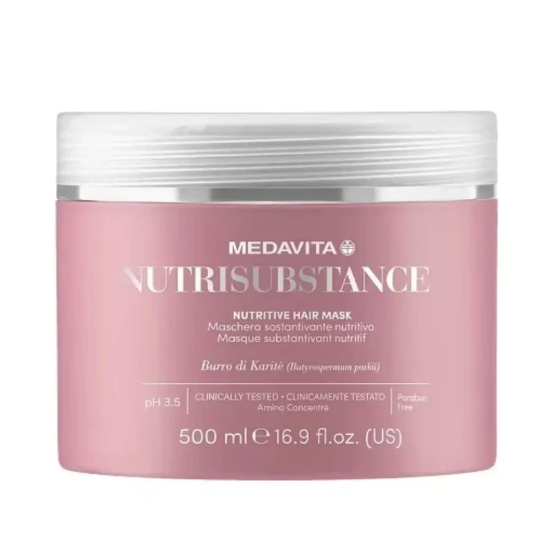 Medavita Nutrisusbtance Maschera sostantivante nutritiva 500ml - Maschera per capelli secchi, inariditi e sensibili