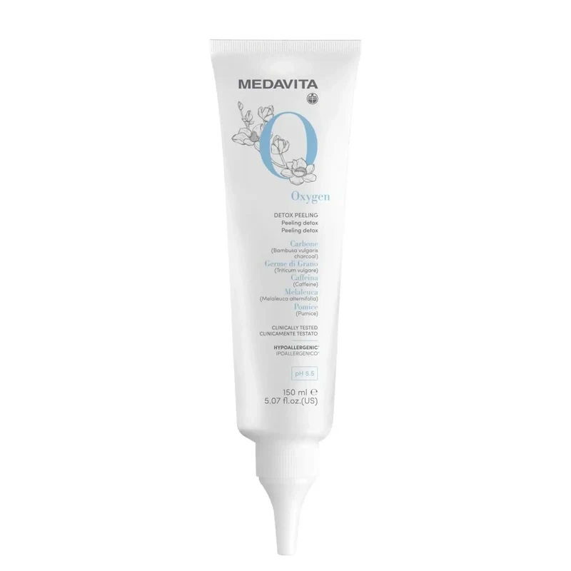 Medavita Oxygen Peeling detox rigenerante e levigante - per capelli trendenti al grasso e alla forfora