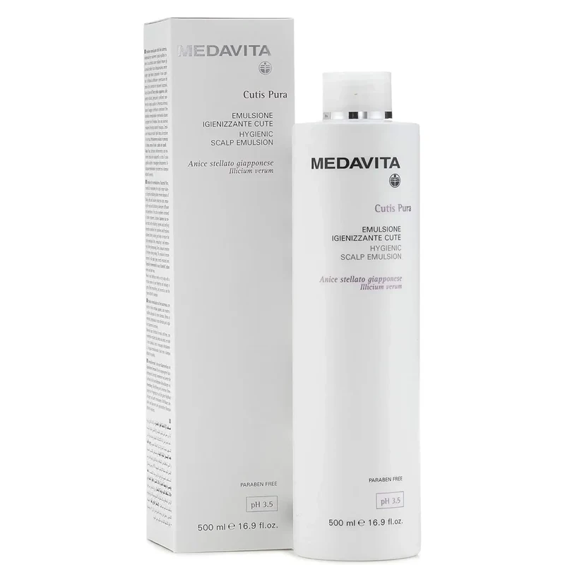 Medavita Cutis Pura Emulsione Igienizzante Cute 500ml - Trattamento per tutti i tipi di capelli
