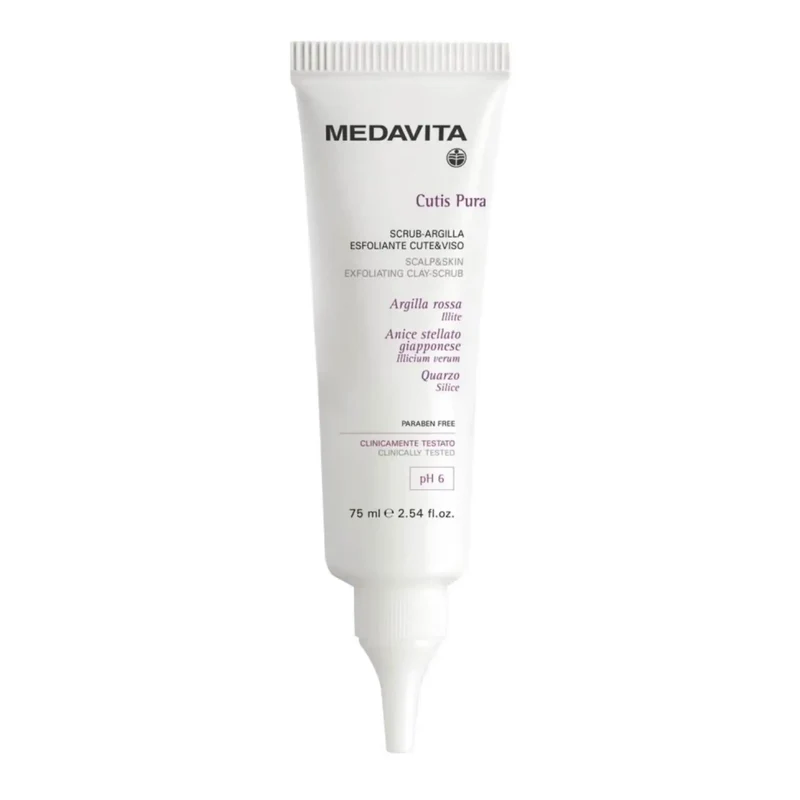 Medavita Cutis Pura Scrub-Argilla Esfoliante Cute e Viso 75ml