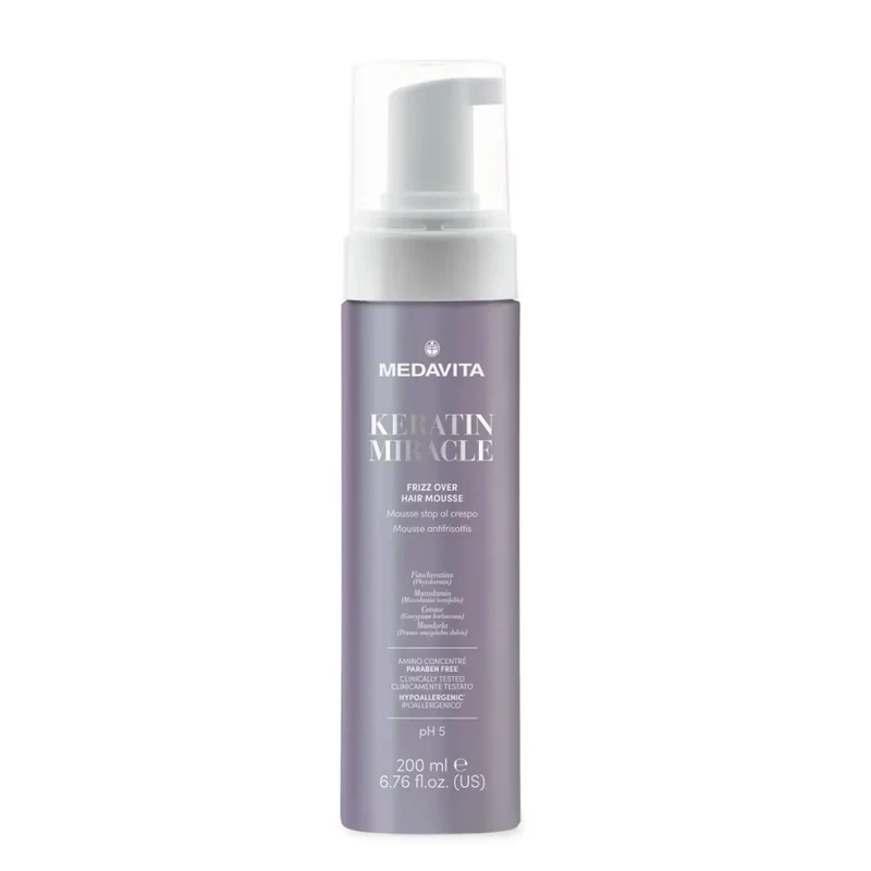 Medavita Keratin Miracle Frizz Over Hair Mousse 200ml - Mousse anticrespo