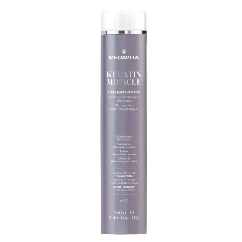 Medavita Keratin Miracle Sleek Hair Shampoo 250ml - Capelli Crespi