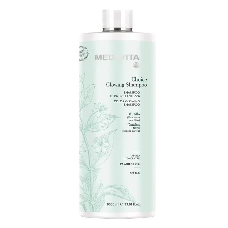 Medavita Choice Glowing Shampoo 1000ml - Shampoo per capelli spenti