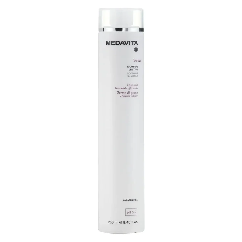 Medavita Velour Shampoo Lenitivo 250ml - Per Cute Sensibile e Irritata