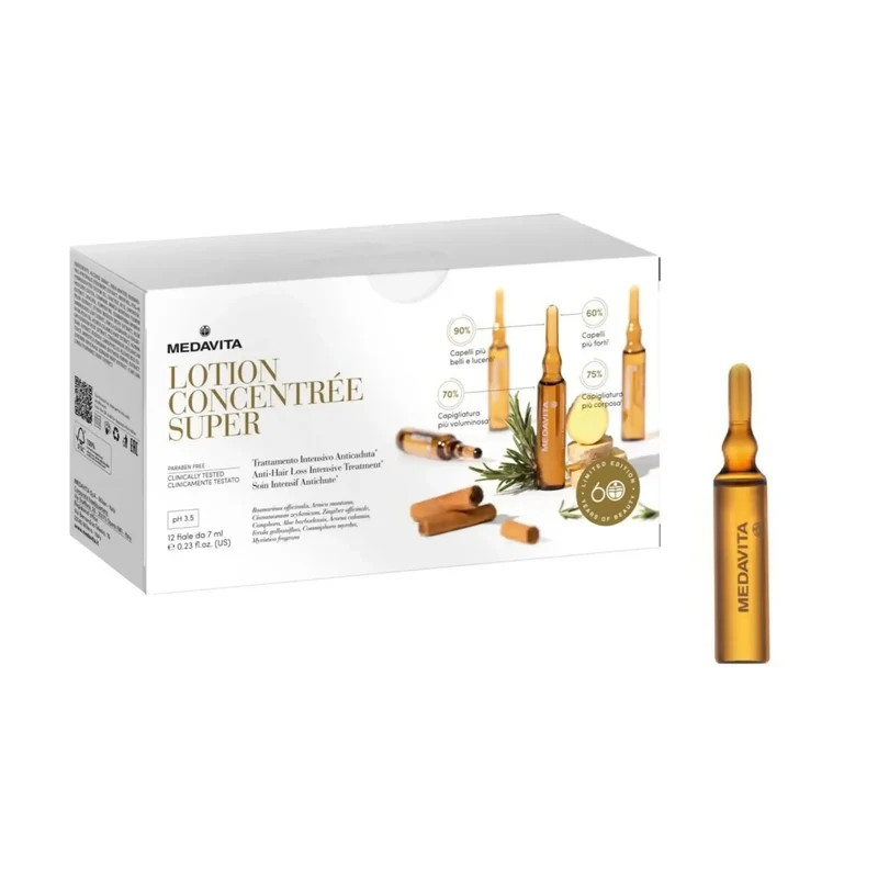 Medavita Trattamento Intensivo Anticaduta Super 12fl x 7ml - Fiale Anticaduta Capelli