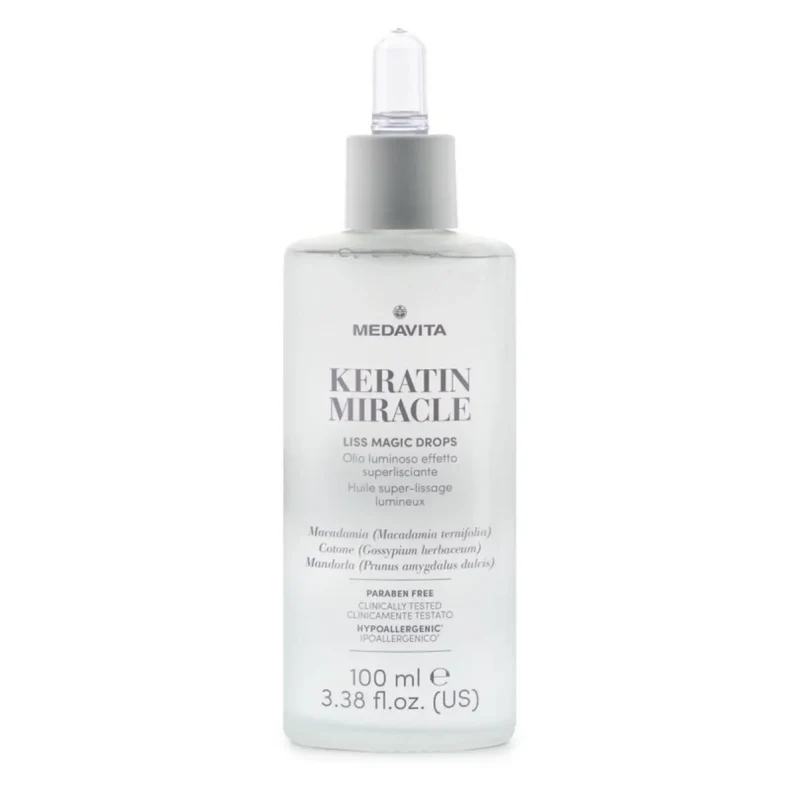 Medavita Keratin Miracle Liss Magic Drops 100ml - Olio lisciante anticrespo