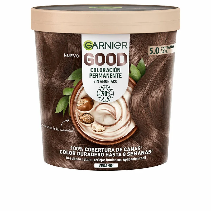 Pysyvä väriaine Garnier Good Café Ruskea Nº 5.0 Nº 5.0 Castano Cafe 217 ml (1 osaa)