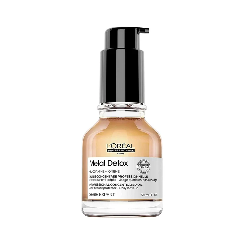Hiuksia suojaava öljy L'Oreal Professionnel Paris Metal Detox 50 ml Katkeamia korjaava