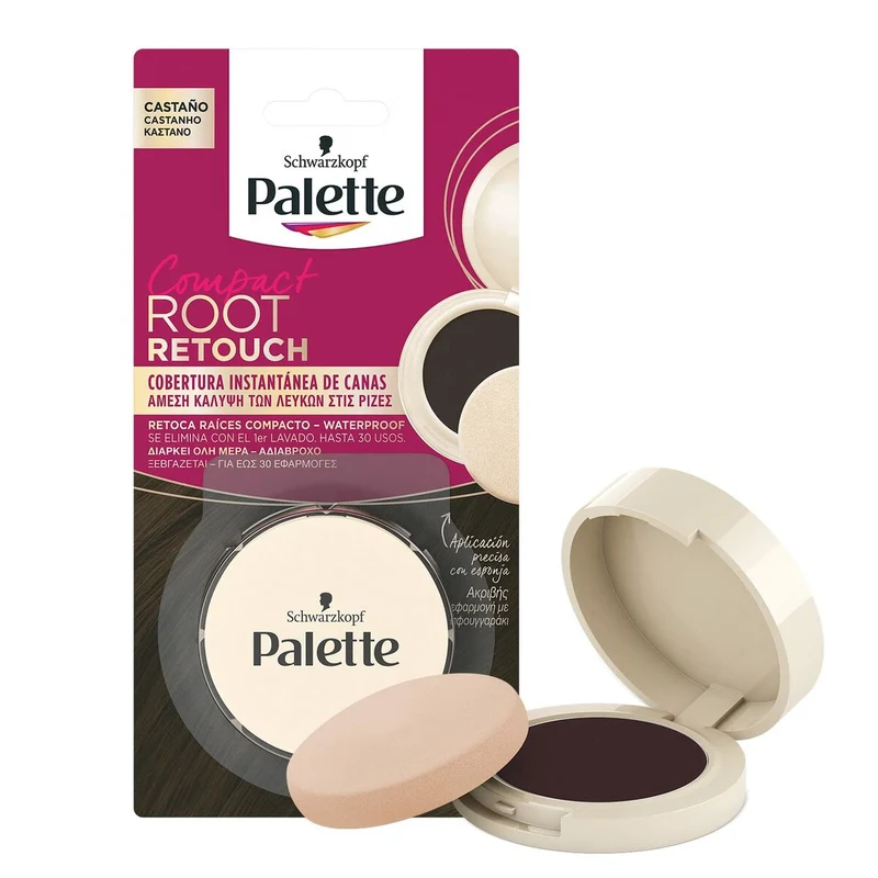 Juurten häivyttäjä Schwarzkopf Root Retouch Ruskea 3 g Kompakti
