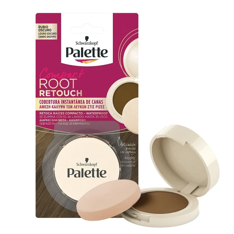 Juurten häivyttäjä Schwarzkopf Root Retouch Tummanvaalea 3 g Kompakti