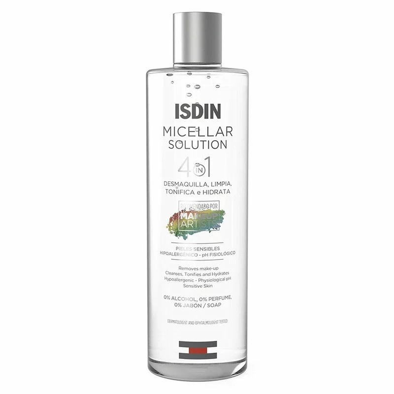 Meikinpoisto misellivesi Isdin Micellar Solution 400 ml 4-in-1