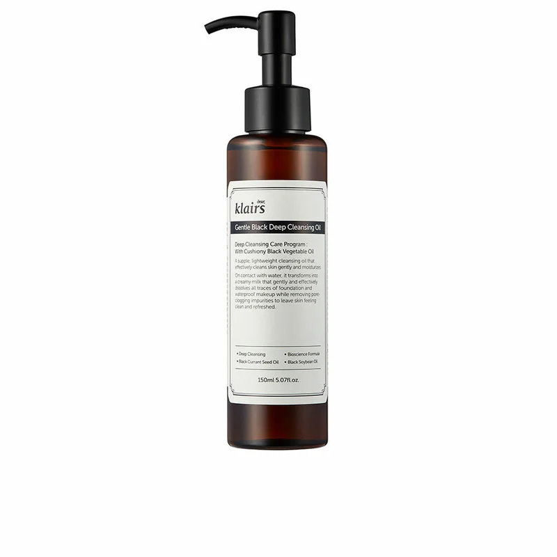Meikinpoistoöljy Klairs Gentle Black 150 ml puhdistusaine