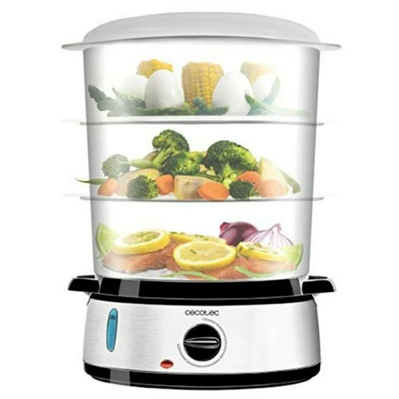 Ruoan Höyrytin Cecotec Vapovita 3000 800W 9 L Harmaa Ruostumaton teräs 800 W