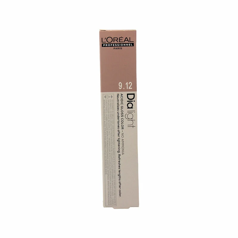 Pysyvä väri L'Oreal Professionnel Paris Dia Light Nº 9.12 Geeli Kerma Ammoniakkivapaa Nº 9,12 50 ml