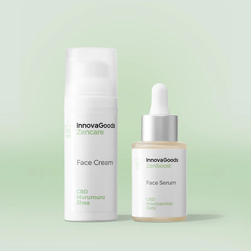 Kasvojen kosteuttava duo-paketti CBD InnovaGoods