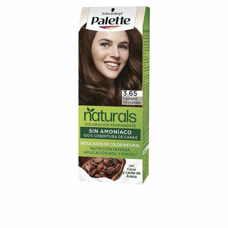Pysyvä väriaine Schwarzkopf Palette Natural Nº 3.65 Nº 3.65-Castano Chocolate (1 osaa)