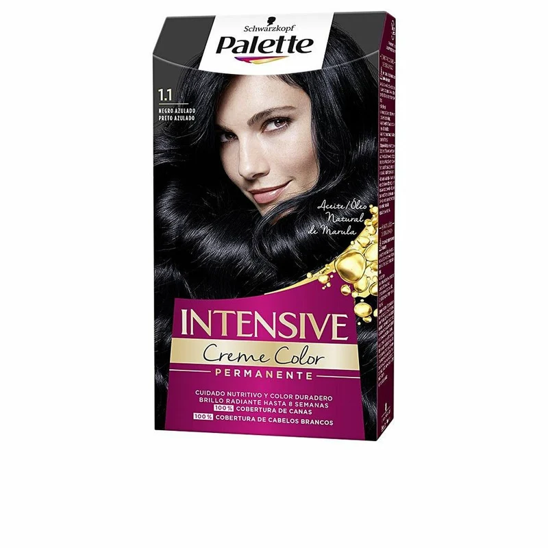 Pysyvä väriaine Schwarzkopf PALETTE INTENSIVE Nº 1.1-Negro Azulado (1 osaa)