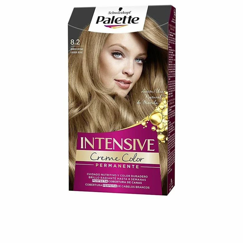 Pysyvä väriaine Schwarzkopf Palette Intensive Nº 8.2-Rubio Beige (1 osaa)