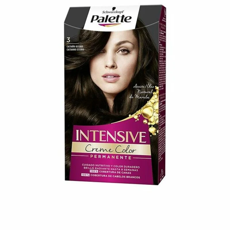Pysyvä väriaine Schwarzkopf Palette Intensive Dark Brown Nº 3-Castano Oscuro (1 osaa)