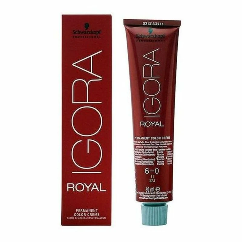 Pysyvä väriaine Schwarzkopf Igora Royal Nº 6-0 60 ml
