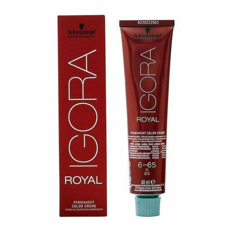 Pysyvä väriaine Schwarzkopf Igora Royal Nº 6-65 60 ml