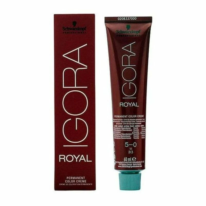 Pysyvä väriaine Schwarzkopf Igora Royal Nº 5-0 60 ml