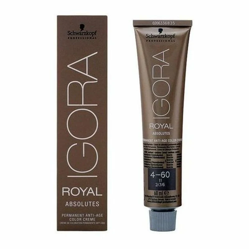 Pysyvä anti-ageing väriaine Schwarzkopf 4.04579E+12 Nº 4-60 60 ml