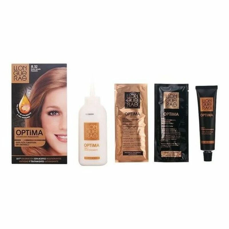 Väriaine ei sisällä ammoniakkia Llongueras Optima Nº 8.32-Light Blond Natural (1 osaa)