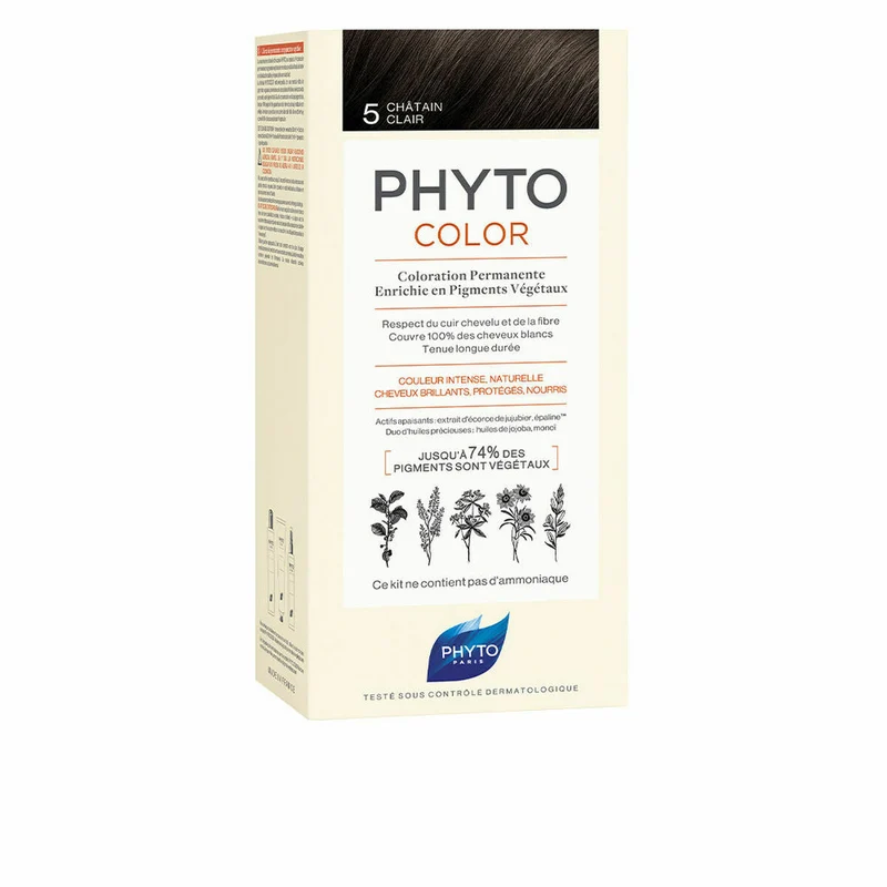 Pysyvä väri Phyto Paris Phytocolor 5-castaño claro Nº 5-Castano Claro