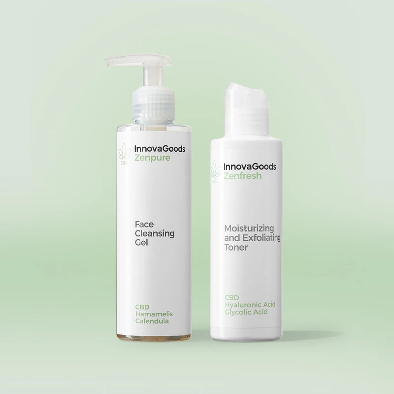 Kasvojenpuhdistus duo-paketti CBD InnovaGoods