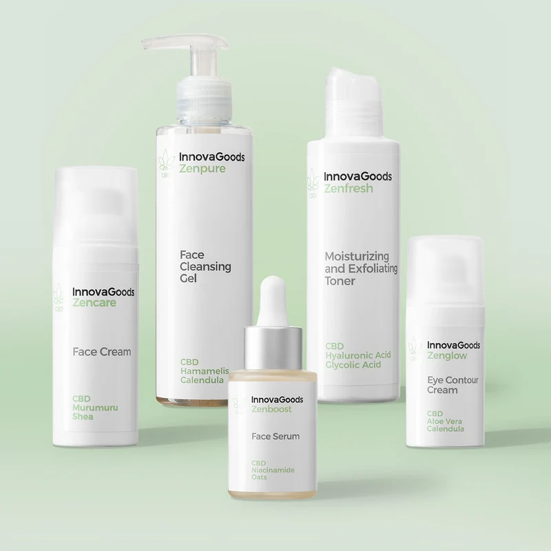 Kasvojen rutiinipaketti CBD InnovaGoods